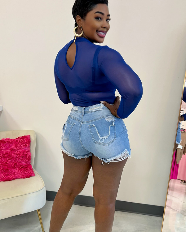 Candace Distressed Shorts