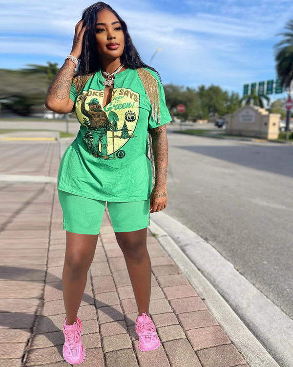 Hip Hop Street Pants Set