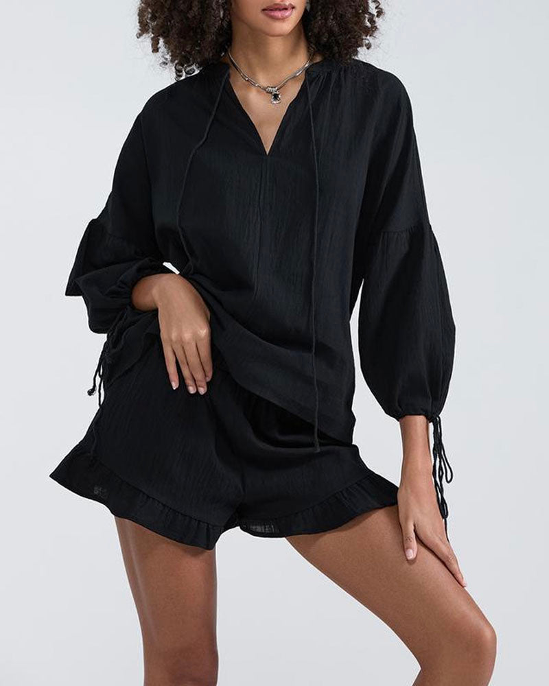 Parisian Linen Short Set