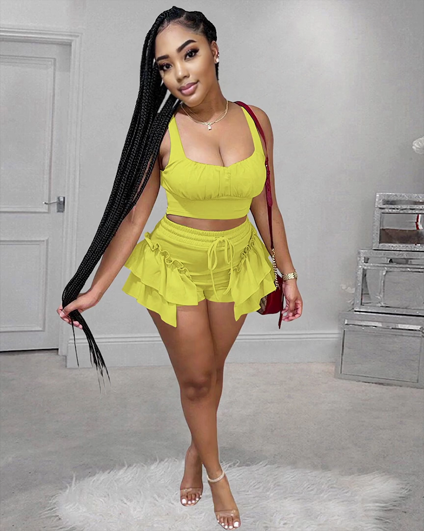 Ruffle Pants Set