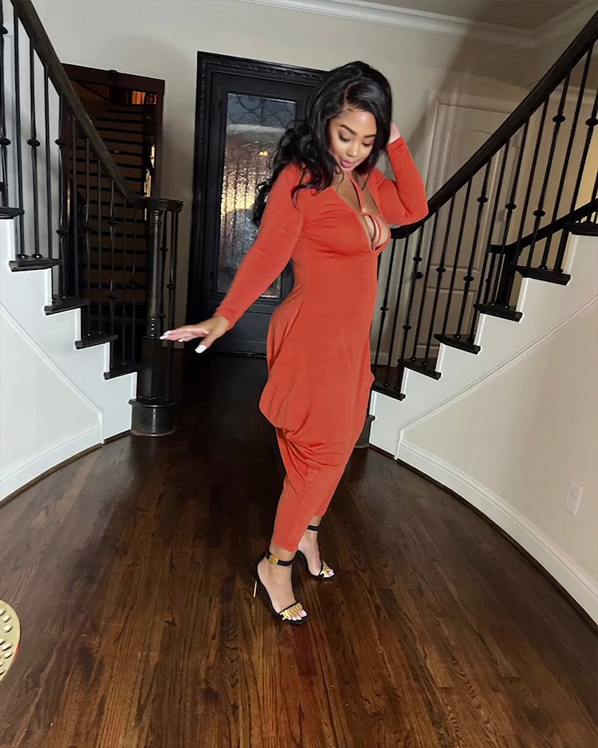 Solid Color Jumpsuit