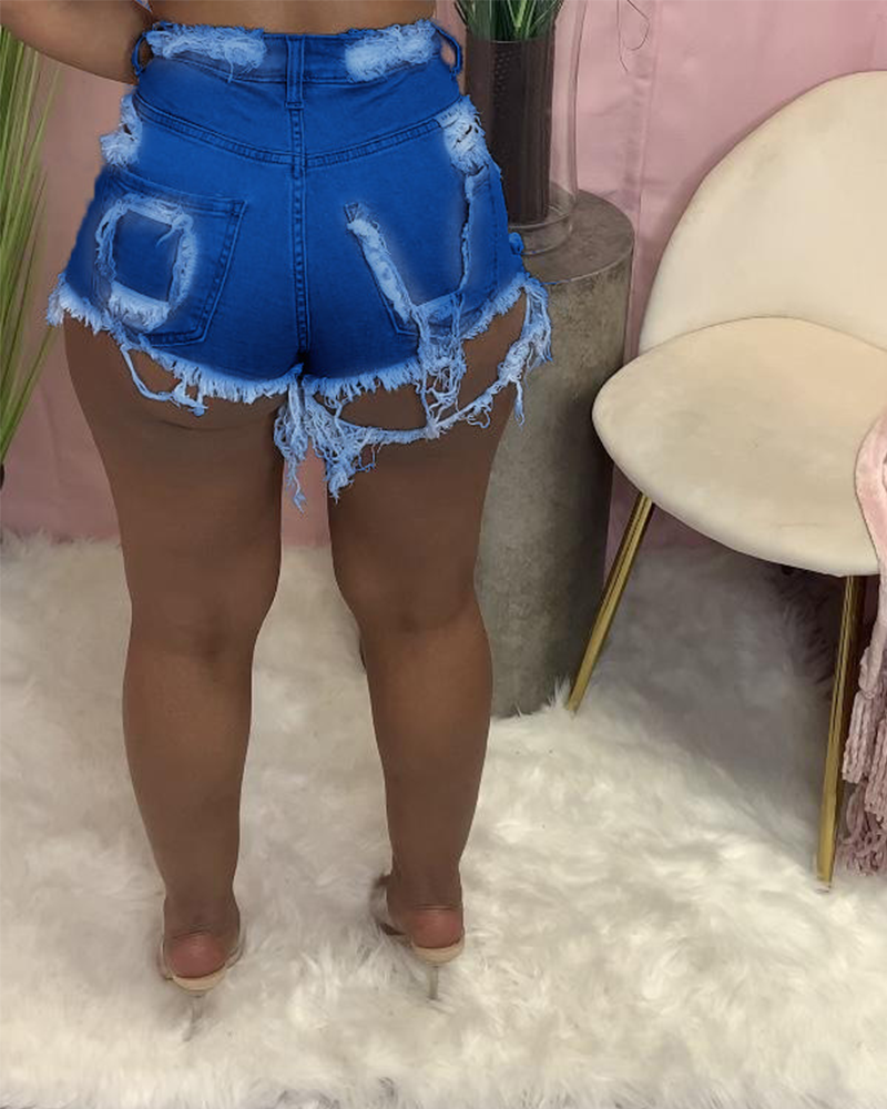 Candace Distressed Shorts