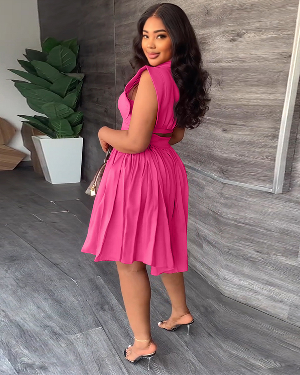Gentle Water Pleated Dress
