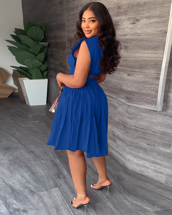 Gentle Water Pleated Dress