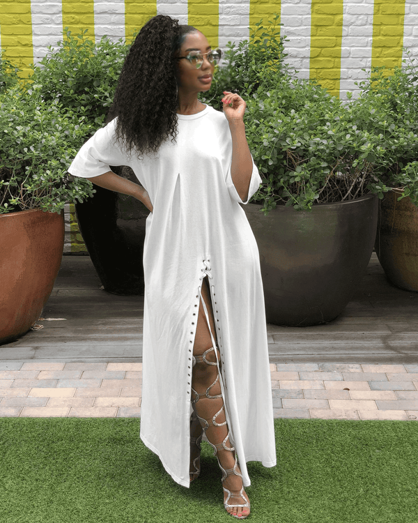 Casual White Maxi Dresses – Sassy2