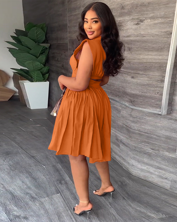 Gentle Water Pleated Dress