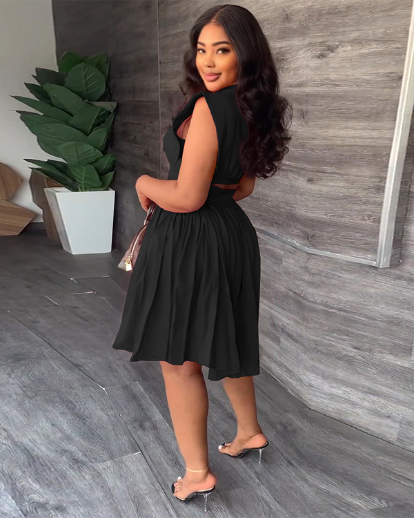 Gentle Water Pleated Dress