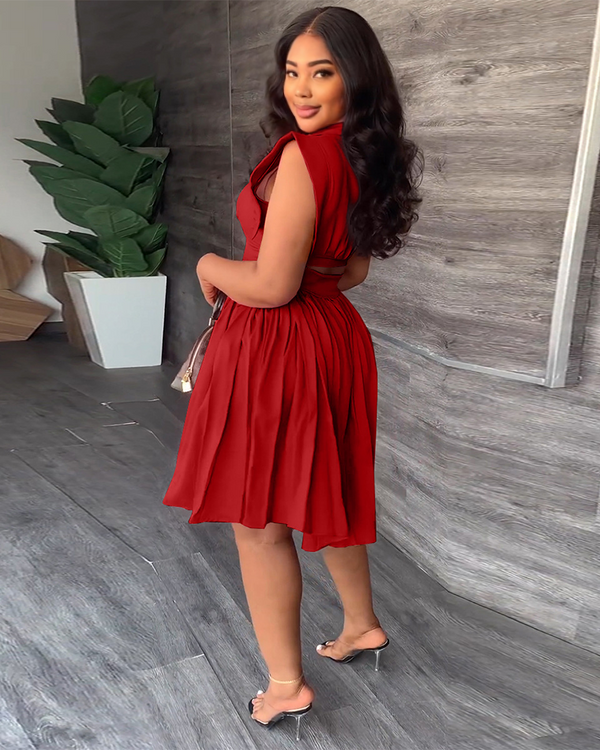 Gentle Water Pleated Dress