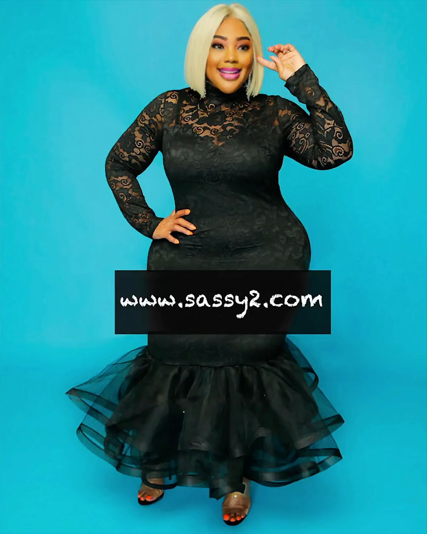 LACE MERMAID STYLE DRESS
