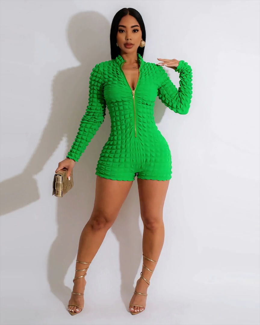 TYREN TEXTURED ROMPER WHITE