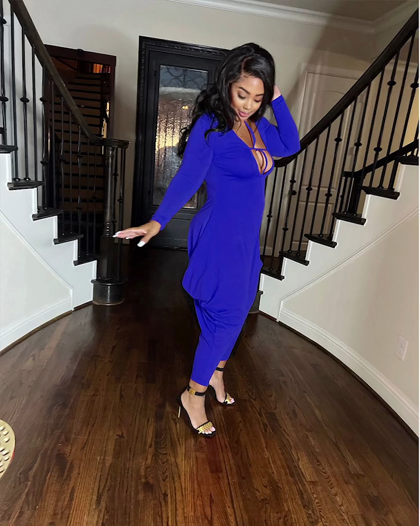 Solid Color Jumpsuit