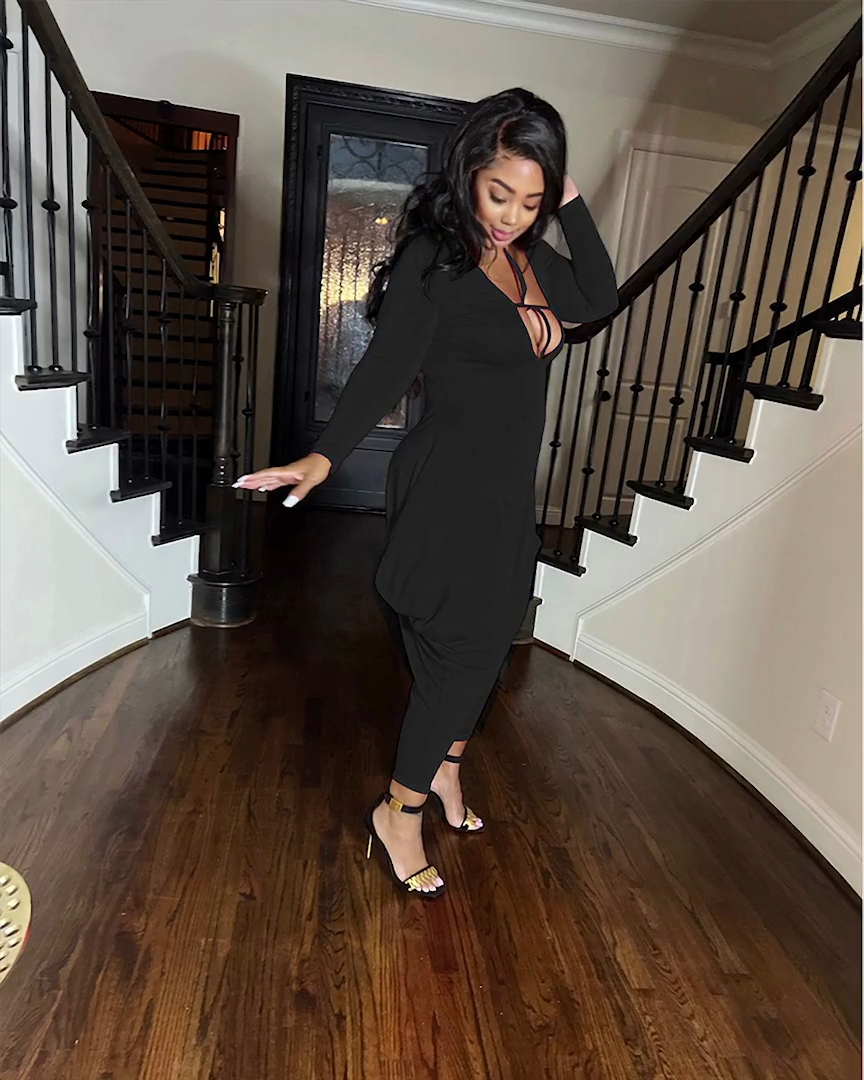 Solid Color Jumpsuit