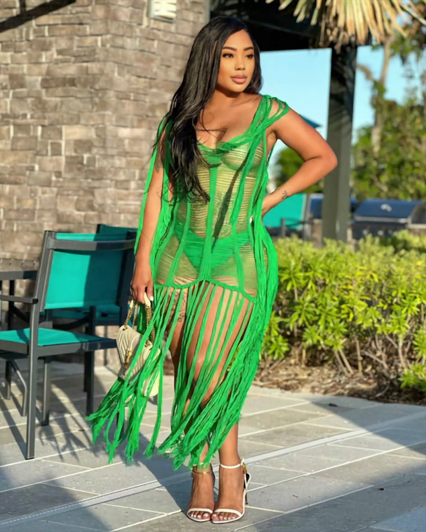 SHREDDED MINI DRESS