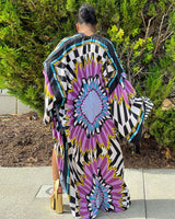 Unisex Cotton Kimono - Blue Sassy Catty main image 0