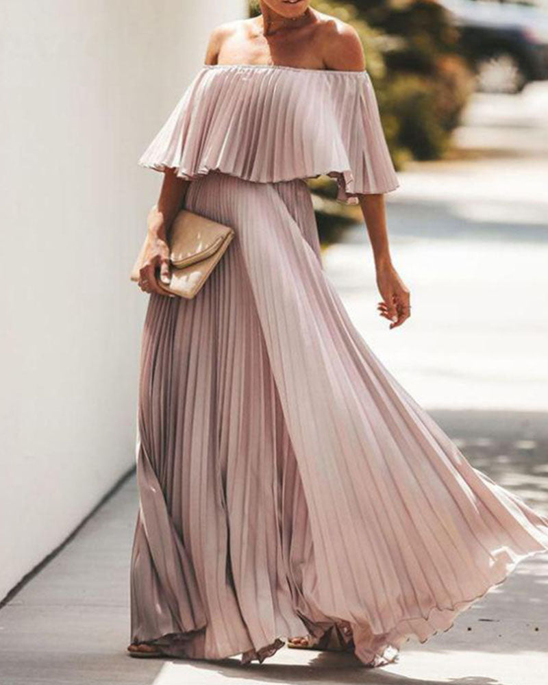 ELEGANT PLEATED DRESS – Sassy2