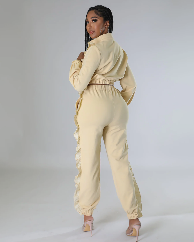 Ruffled Moments Pant Set