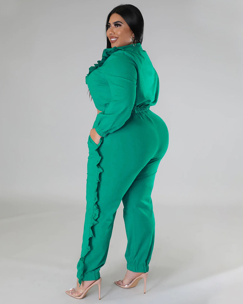 Ruffled Moments Pant Set
