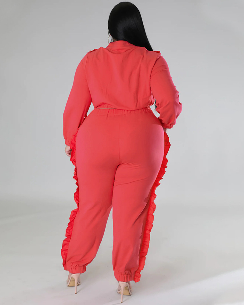 Ruffled Moments Pant Set