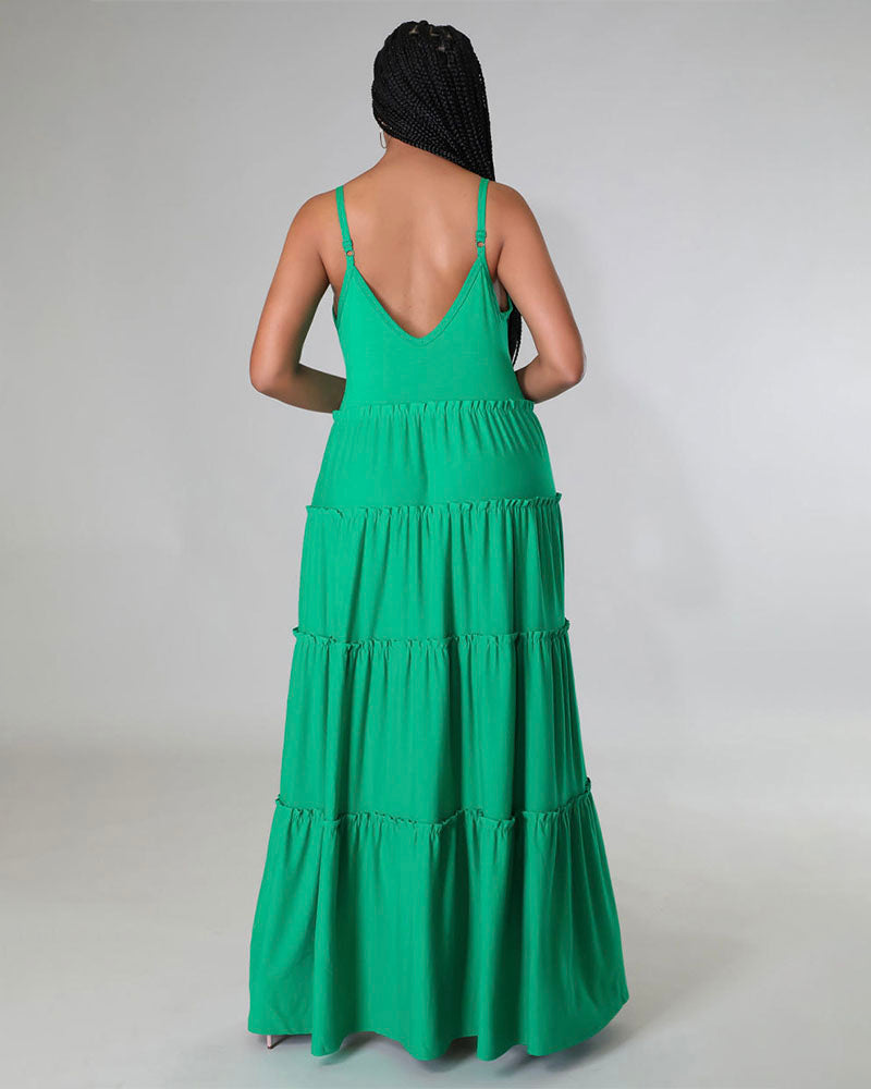 Cami Tiered Maxi Dress