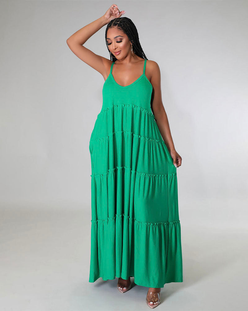 Cami Tiered Maxi Dress